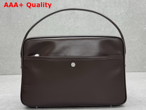 Acne Studios Camero Camera Shoulder Bag in Chocolate Brown Calf Leather Replica