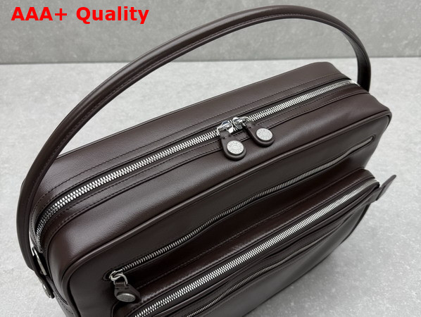 Acne Studios Camero Camera Shoulder Bag in Chocolate Brown Calf Leather Replica