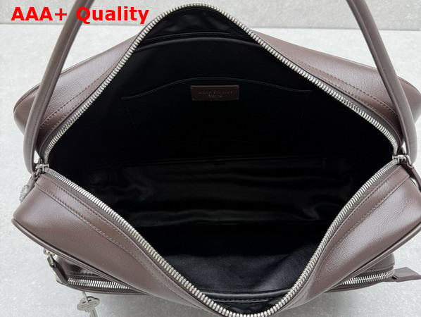 Acne Studios Camero Camera Shoulder Bag in Chocolate Brown Calf Leather Replica