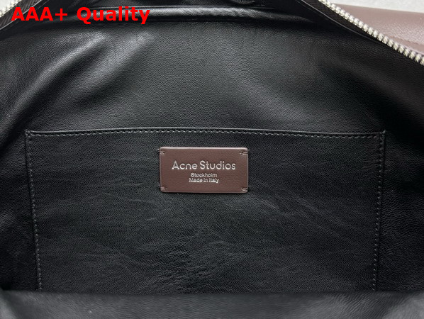 Acne Studios Camero Camera Shoulder Bag in Chocolate Brown Calf Leather Replica