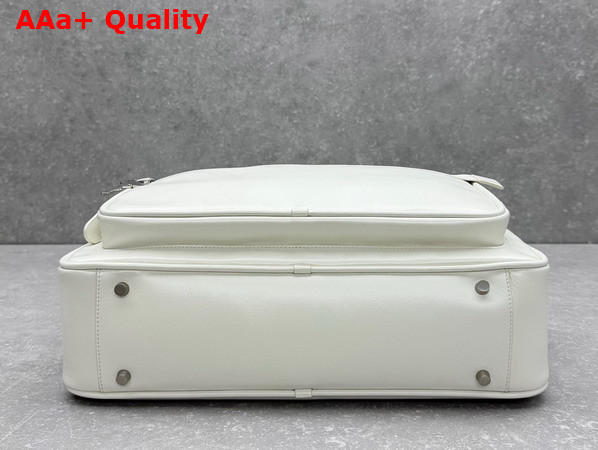 Acne Studios Camero Camera Shoulder Bag in Cream White Calf Leather Replica