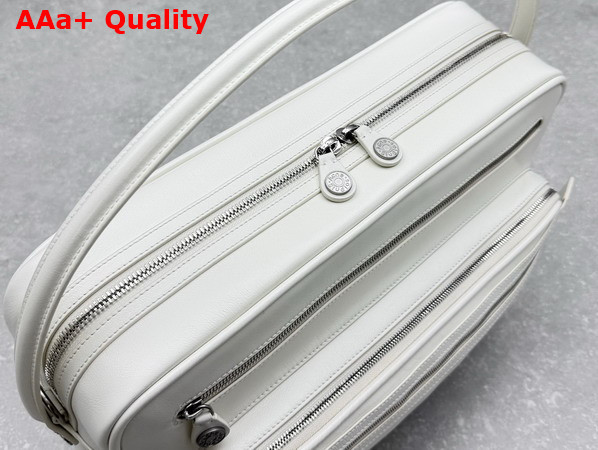 Acne Studios Camero Camera Shoulder Bag in Cream White Calf Leather Replica