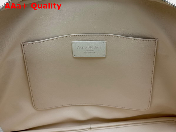 Acne Studios Camero Camera Shoulder Bag in Cream White Calf Leather Replica