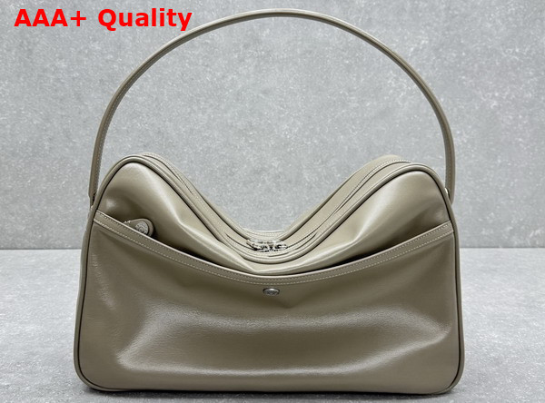 Acne Studios Camero Camera Shoulder Bag in Taupe Beige Calf Leather Replica