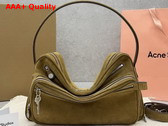 Acne Studios Camero Camera Suede Shoulder Bag in Cognac Brown Replica