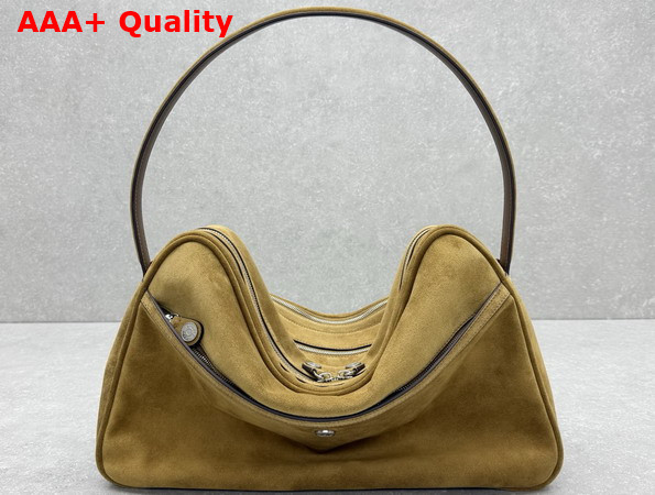 Acne Studios Camero Camera Suede Shoulder Bag in Cognac Brown Replica