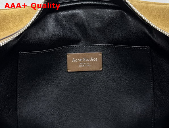 Acne Studios Camero Camera Suede Shoulder Bag in Cognac Brown Replica