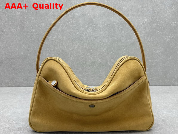Acne Studios Camero Camera Suede Shoulder Bag in Yellow Replica