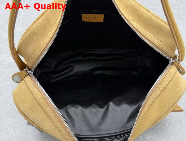 Acne Studios Camero Camera Suede Shoulder Bag in Yellow Replica