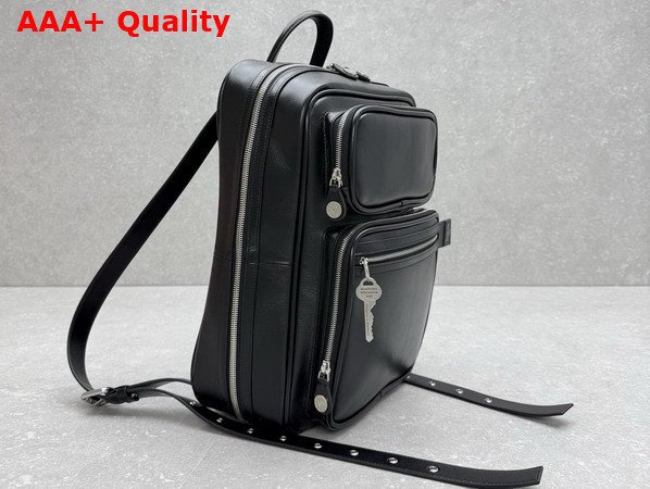 Acne Studios Camero GYM Backpack in Black Leather Replica