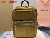 Acne Studios Camero GYM Suede Backpack in Cognac Brown Replica