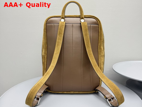 Acne Studios Camero GYM Suede Backpack in Cognac Brown Replica