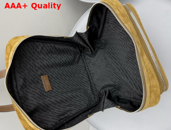 Acne Studios Camero GYM Suede Backpack in Cognac Brown Replica