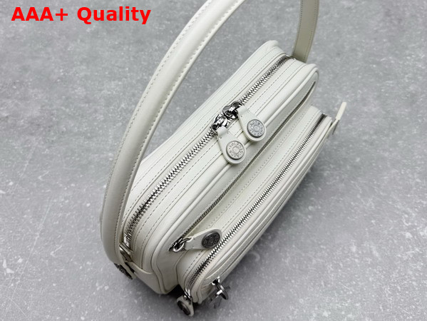 Acne Studios Camero Party Shoulder Bag in Cream White Calf Leather Replica