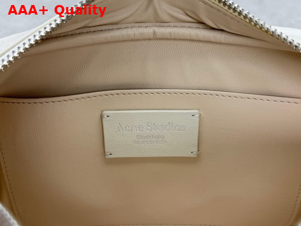 Acne Studios Camero Party Shoulder Bag in Cream White Calf Leather Replica