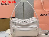 Acne Studios Camero Party Shoulder Bag in Pale Pink Calf Leather Replica