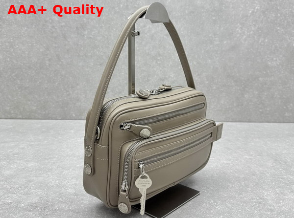 Acne Studios Camero Party Shoulder Bag in Taupe Beige Replica