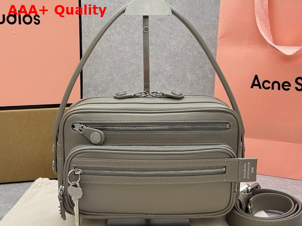 Acne Studios Camero Party Shoulder Bag in Taupe Beige Replica