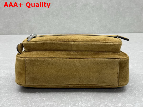 Acne Studios Camero Party Suede Bag in Cognac Brown Replica