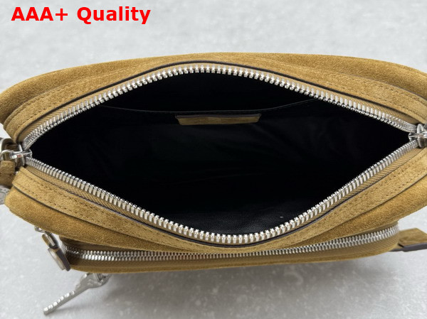 Acne Studios Camero Party Suede Bag in Cognac Brown Replica