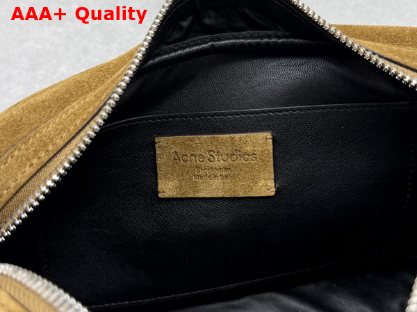Acne Studios Camero Party Suede Bag in Cognac Brown Replica