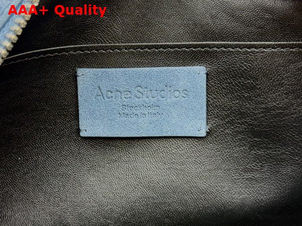 Acne Studios Camero Party Suede Bag in Denim Blue Replica