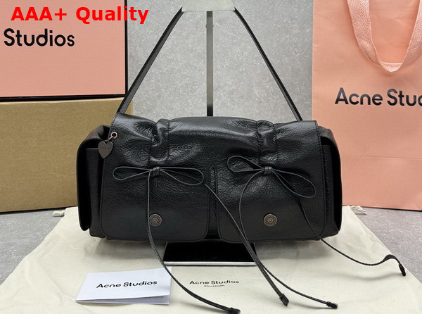 Acne Studios Multipocket Shoulder Bag in Black Replica
