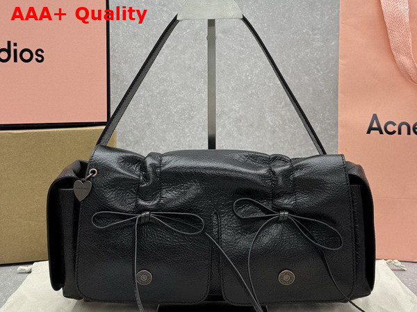Acne Studios Multipocket Shoulder Bag in Black Replica