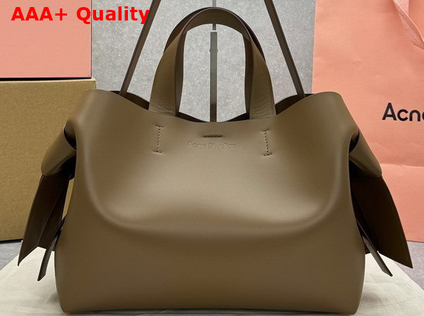 Acne Studios Musubi Tote Camel Brown Calf Leather Replica