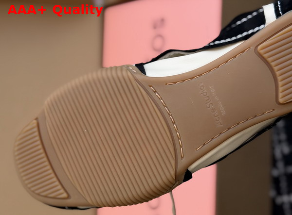 Acne Studios Suede Lace Up Shoes Off White and Black Replica