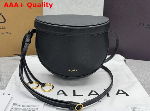 Alaia Hip Bag in Black Goatskin Replica