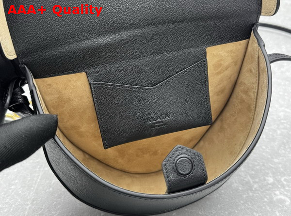 Alaia Hip Bag in Black Goatskin Replica