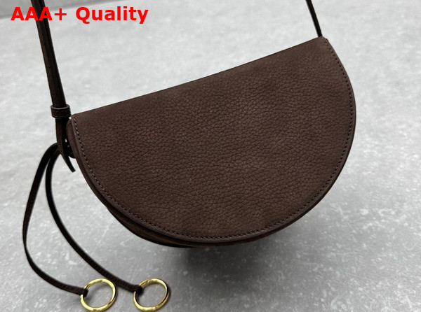 Alaia Hip Bag in Brown Nubuck Calfskin Leather Replica