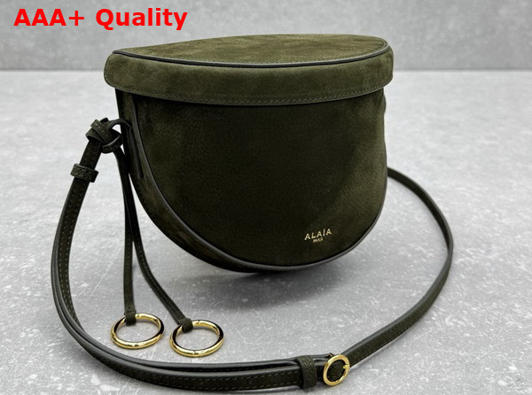 Alaia Hip Bag in Green Nubuck Calfskin Leather Replica