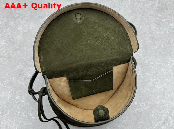 Alaia Hip Bag in Green Nubuck Calfskin Leather Replica