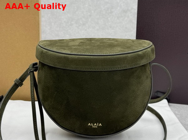 Alaia Hip Bag in Green Nubuck Calfskin Leather Replica