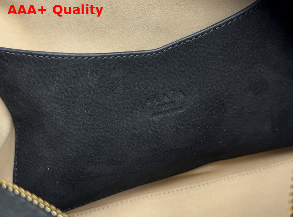 Alaia Le Bouledogue Bag in Black Nubuck Calfskin Leather Replica
