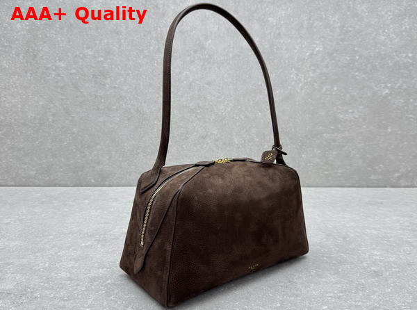 Alaia Le Bouledogue Bag in Brown Nubuck Calfskin Leather Replica