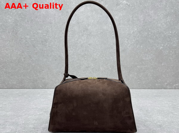 Alaia Le Bouledogue Bag in Brown Nubuck Calfskin Leather Replica