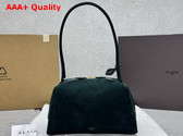 Alaia Le Bouledogue Bag in Green Nubuck Calfskin Leather Replica