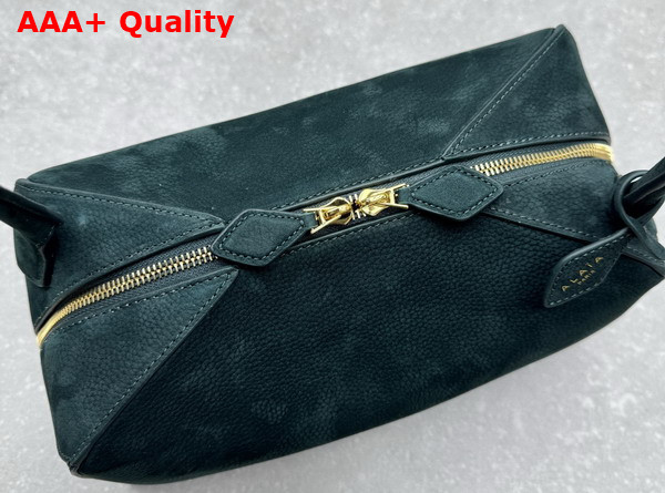 Alaia Le Bouledogue Bag in Green Nubuck Calfskin Leather Replica