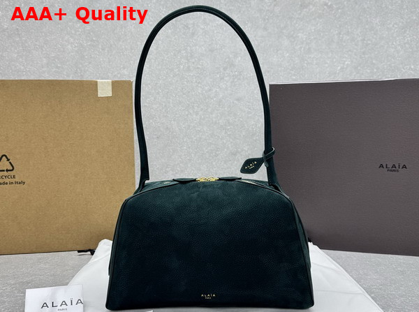 Alaia Le Bouledogue Bag in Green Nubuck Calfskin Leather Replica