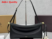 Alaia Le Click East West Medium Bag in Black Calfskin Replica