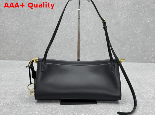 Alaia Le Click East West Medium Bag in Black Calfskin Replica