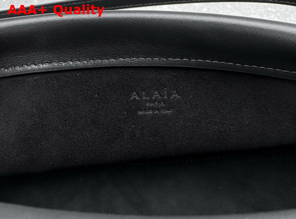 Alaia Le Click East West Medium Bag in Black Calfskin Replica