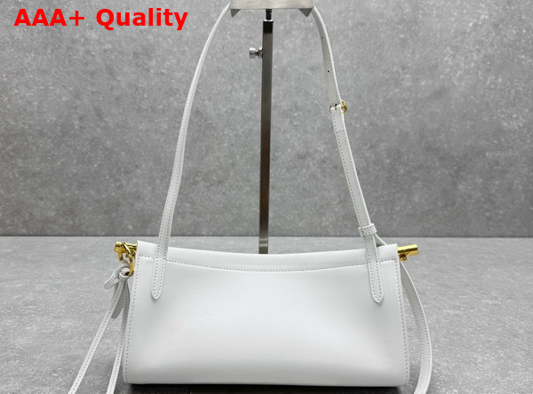 Alaia Le Click East West Small Bag in White Calfskin Replica