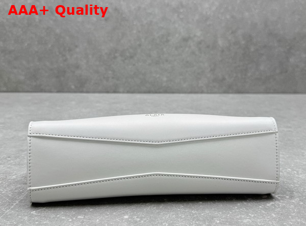 Alaia Le Click East West Small Bag in White Calfskin Replica