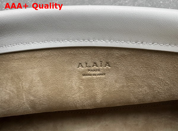 Alaia Le Click East West Small Bag in White Calfskin Replica