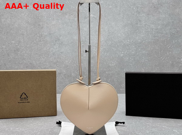 Alaia Le Coeur Bag in Beige Calfskin Replica