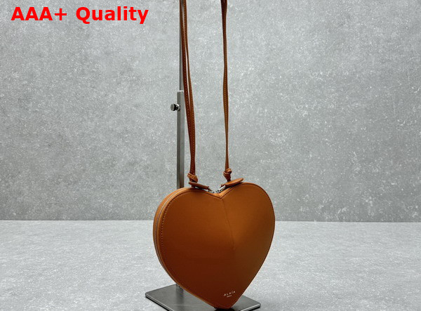 Alaia Le Coeur Bag in Caramel Calfskin Replica